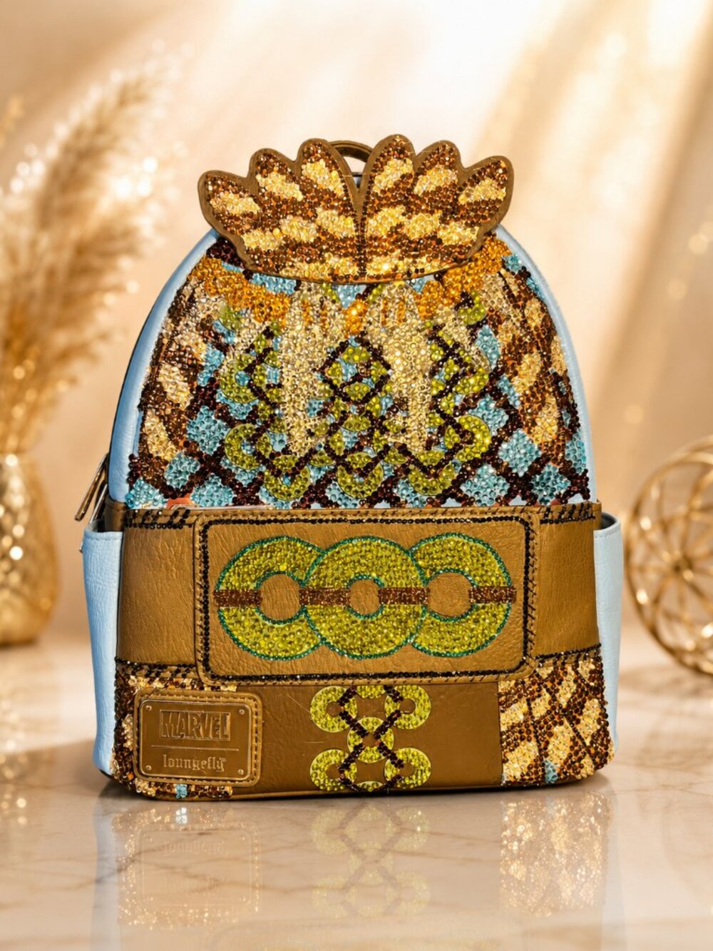 Crystal Hand-Embellished Loungefly Marvel Wakanda Mini Backpack